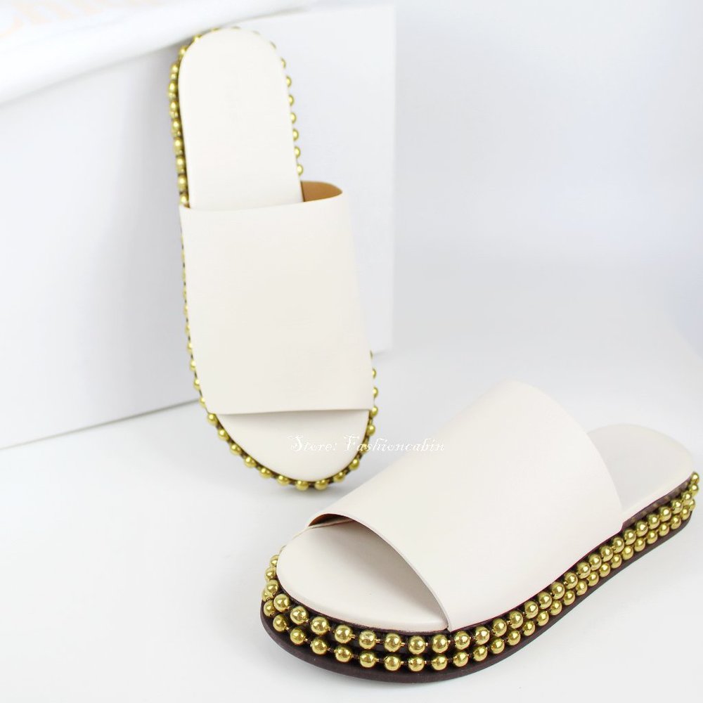 NEW Chloe Sawyer Studded Slide Sandal